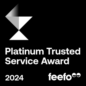 Feefo Platinum Trusted Service Award